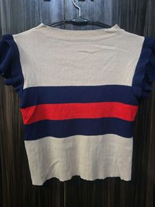 Striped Short Sleeve Top