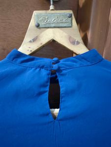 Blue Ruffle Sleeve Blouse 💙