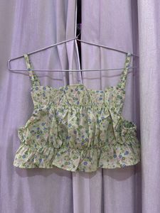 Cottage Core Frill Brallette & adjustable straps