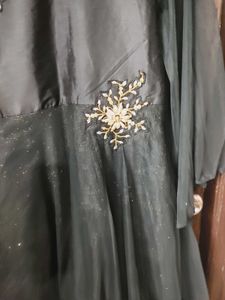 Elegant Black Embellished Gown..