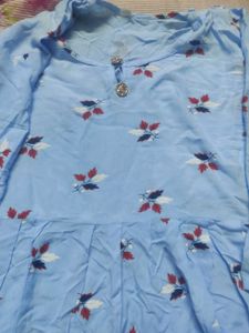 Stylish Sky Blue Frock