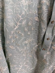 Men kurta pajama blue light