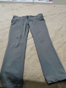 Gray Casual Pants