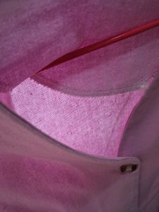 Pink Blouse with Bow Sleeves