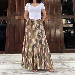 Pinterest korean cottagecore maxi skirt
