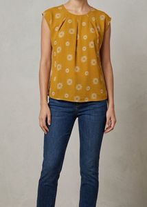 Mustard Yellow Printed Top