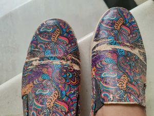 Patterned Slip-On Shoes