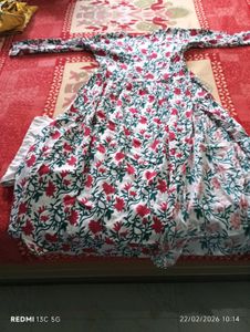 Floral Print Cotton Kurta