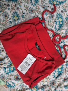 🍒Red Ruched Top🍒