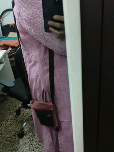 Pink Polka Dot Crossbody Bag