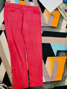 Bright Pink Comfortable Pants