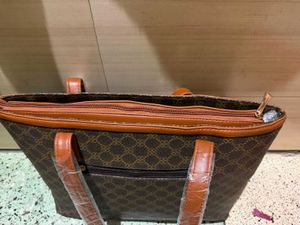 Stylish Brown Monogram Tote Bag