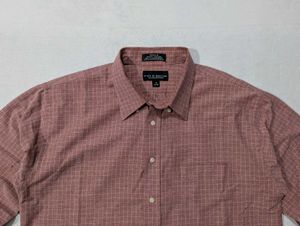 Boxy fit Men's Checkered Long Sleeve Shirt
