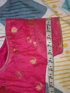 Pink &amp; Gold Polka Dot Blouse