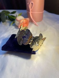 Set of Elegant Gold Tone Bracelets