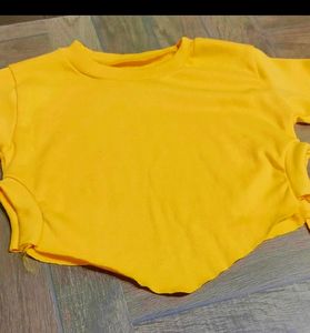 Ribbed Full Sleeves Crop Top