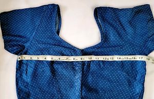 🥳 Aligent Blue Colour Blouse Front Open 🎉