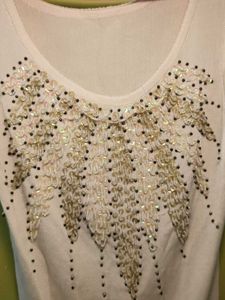 y2k vintage sequin embellished Sleeveless tank top