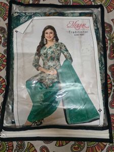Women's Teal Floral Printed Kurta Set with Dupatta
