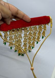 Elegant Gold-Plated Kundan Necklace Set