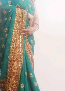 Green Saree (Free delivery)