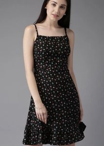 Floral Print Mini Slip Dress