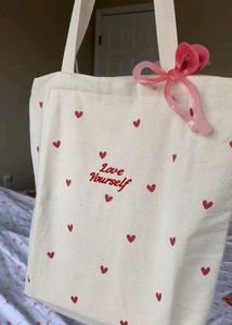 Hand Embroidered Floral Tote Bag 👜