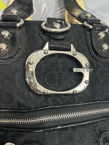 RARE Vintage Guess Black Y2k Shoulder Bag