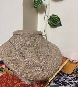 Elegant Layered Silver Necklace