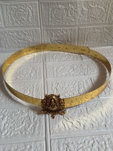 Vintage Gold Tone Medusa Hip Belt