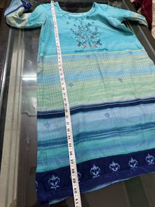 Blue Kurta Set With Dupatta