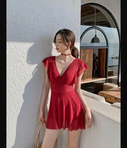Soneva Red Swim Suit Dress