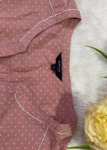 Cute Pink Polka Dot Blouse