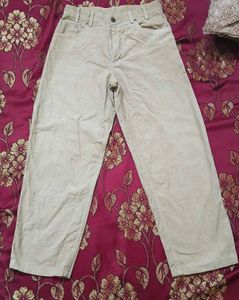 unisex cargo half baggy jean
