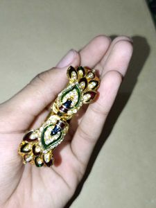 Exquisite Peacock Enamel Bangle
