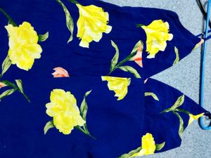 Navy Floral Jumpsuit