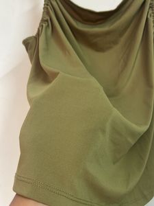 H&amp;M Ruched Spaghetti Strap Tank Top