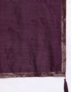 Libas heavy flare purple Embroidered Kurta Sets