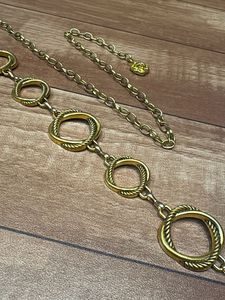 Vintage Gold Circle Chain Belt