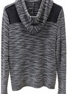 Marled Knit Hoodie
