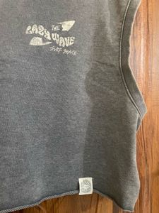 Grey Sleeveless Crop Top