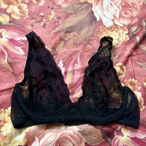 Sheer Bralette - Black