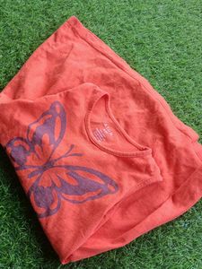Adorable Orange Butterfly Dress for Kids