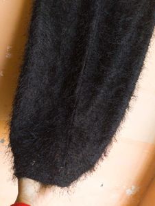 ❤️Waist 26 to 28 Black Fuzzy Skirt