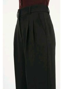 Elegant Black Wide-Leg Trousers