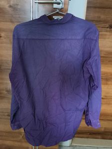 Purple Button-Down Shirt