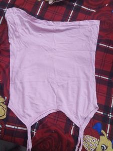 Baby Pink Hosiery Cotton Spaghetti Camisol