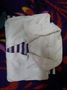 Purple White Strip Pure Cotton Top