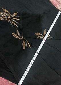 Black Abaya with Gold Embroidery