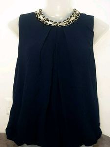 newly Navy Blue Sleeveless Top no 39